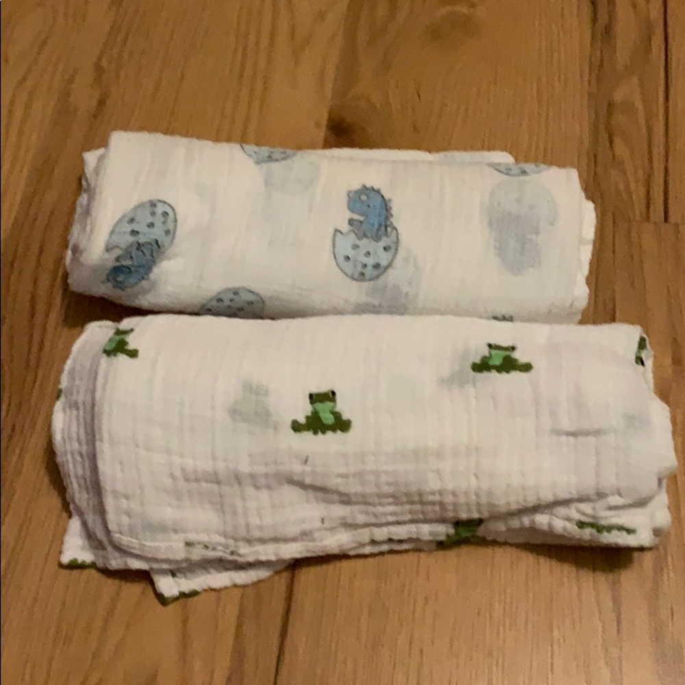 Aden and Anais gauze swaddle blankets